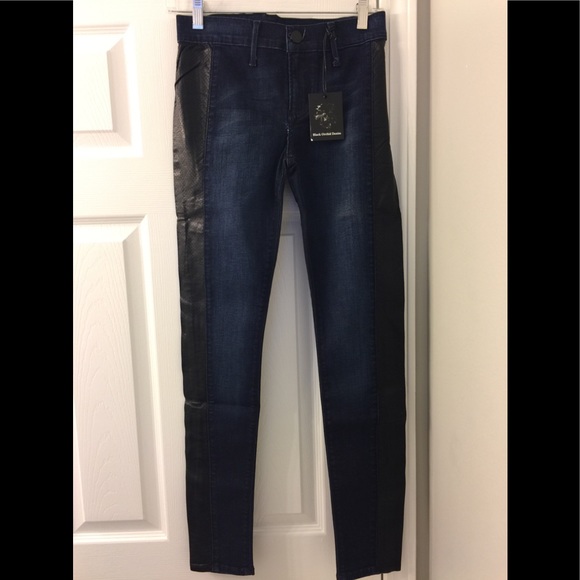 Black Orchid Pants - 🆕✅ BLACK ORCHID faux leather SkinnyMoto Jeans 26